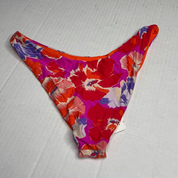 L*Space Cabana Bikini Bottom in Fuchsia Pink NWT Size Large - Picture 4 of 5